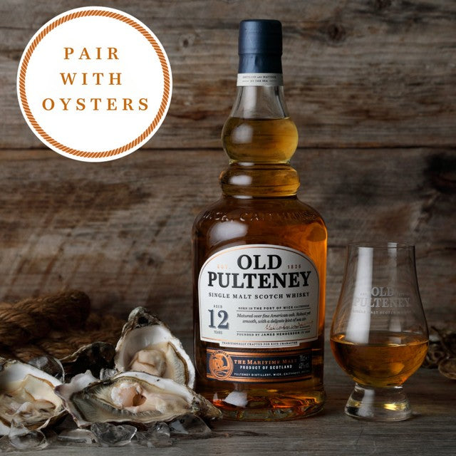 Old Pulteney 12 Year Old Single Malt Scotch Whisky 70cl, imported from the UK
