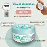 Good Bubble organic coconut oil for babies 185g, UK version