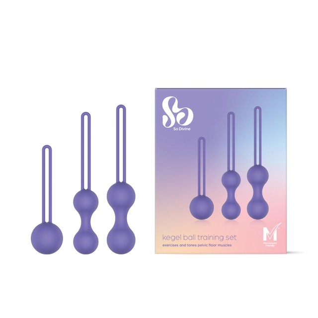 So Divine Kegel ball training set with interchangeable weights (British brand)