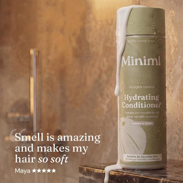 Miniml hydrating coconut hair conditioner, British brand