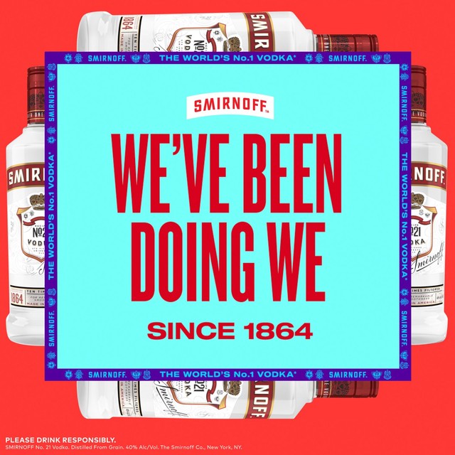 Smirnoff Red Label Vodka 1L (British brand)