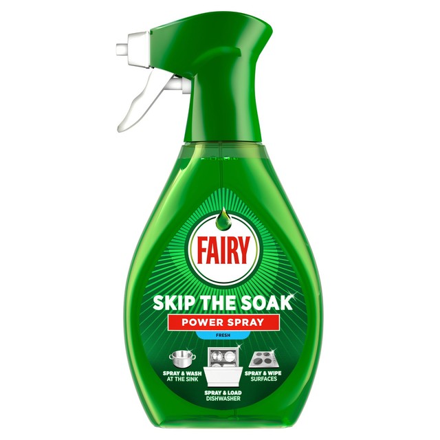 Fairy Skip the Soak Power Spray Fresh dishwashing spray 500ml - British product
