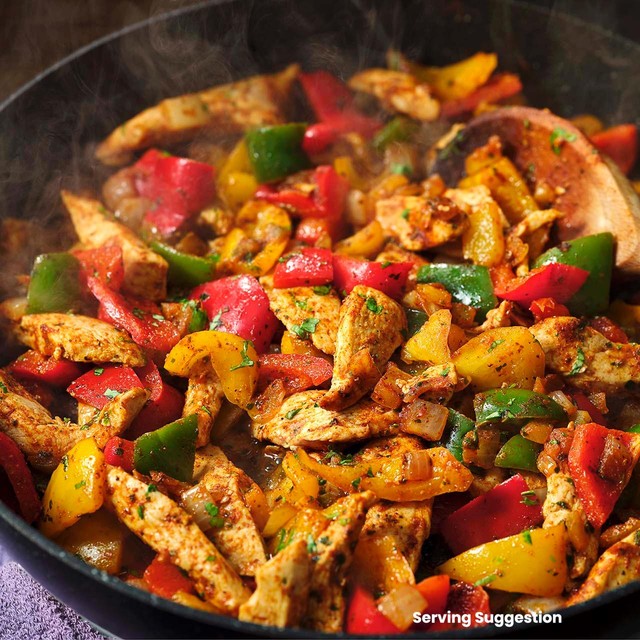 Ocado chicken stir fry pieces 250g, imported from the UK