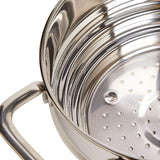 M&S stainless steel universal steamer silver, imported from the UK