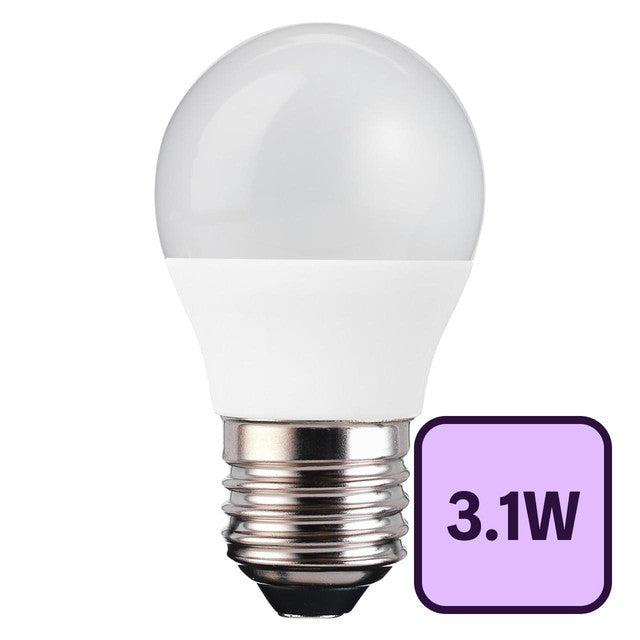 TCP LED globe bulb 3.1W warm white 250 lumens, UK version
