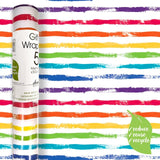 Deva Designs Rainbow Stripe wrap roll 5m x 50cm from the UK