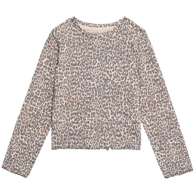 M&S kids cotton top neutral brown age 6-7, imported from the UK