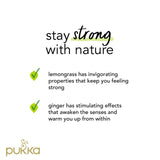 Pukka lemongrass and ginger herbal tea x20 tea bags imported from the UK