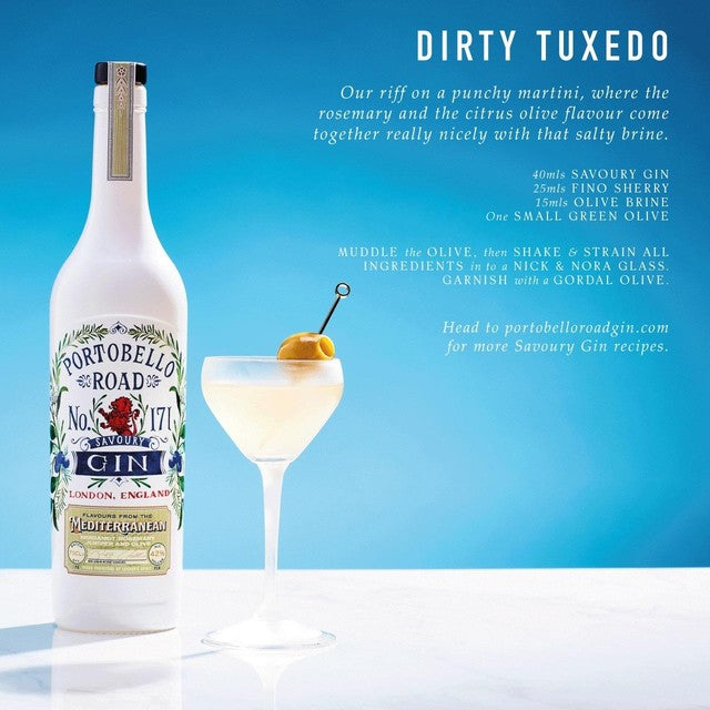 Portobello Savoury Gin 70cl, imported from the UK