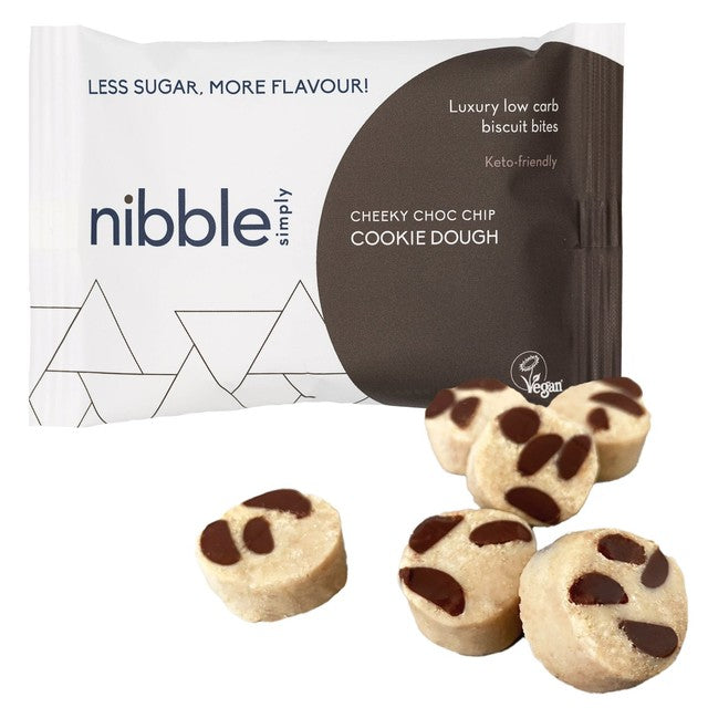 Nibble Protein cookie dough biscuit bites 36g (British brand)