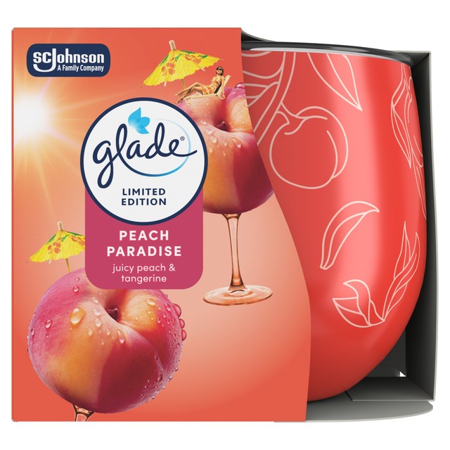 Glade Peach Paradise candle (British brand)