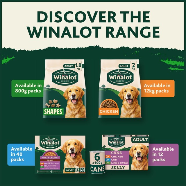 Winalot Shapes dog biscuits 1.8kg (British brand)