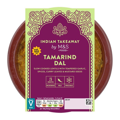 M&S Tamarinden Dal Vegan fertig zu essendes Curry 250g