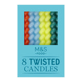 M&S twisted candles 8 pack, imported from the UK