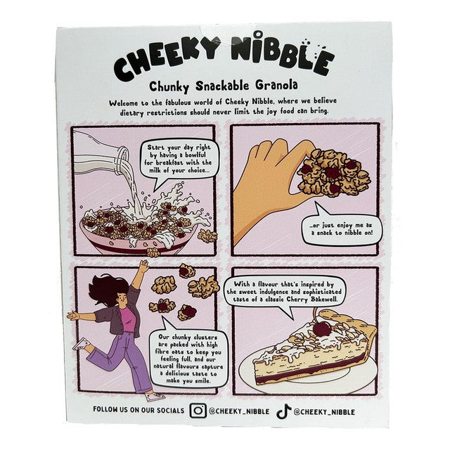 Cheeky Nibble Cherry Bakewell Granola 460g - British product