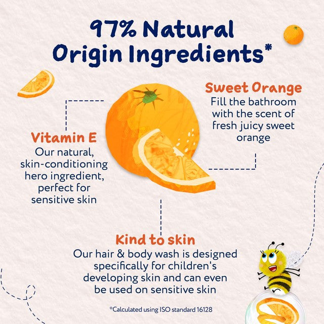 Childs Farm hair and body wash sweet orange 500ml (British brand)