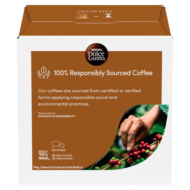 Dolce Gusto Cafe Au Lait coffee capsules 16 pods - British product