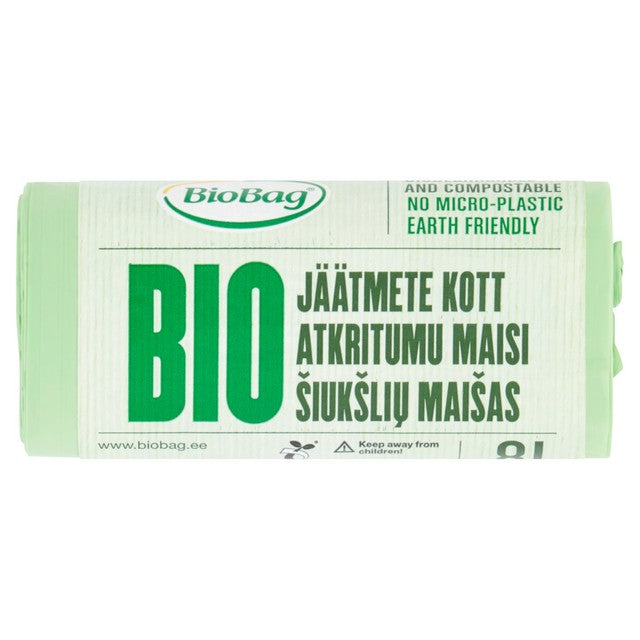 Bio Bag 8L compostable caddy bin liners - British product