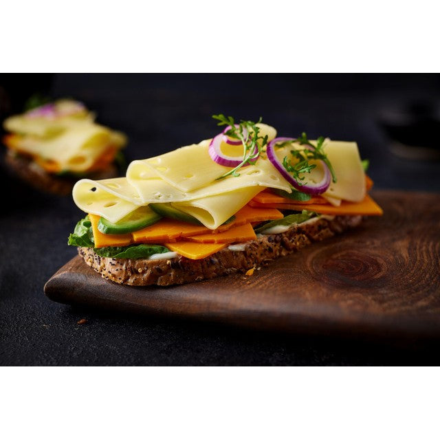 M&S Red Leicester cheese slices 250g, imported from the UK