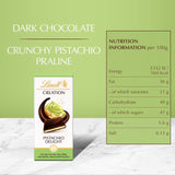 Lindt Dark Pistachio chocolate bar 150g, UK version