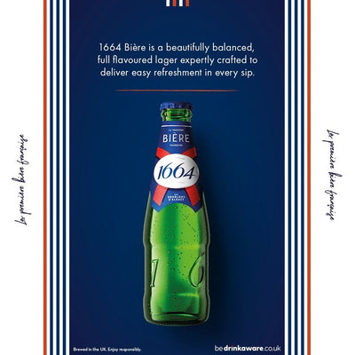 M&S Kronenbourg 1664 Bière Lager Beer 12x275ml Bottles- Buy online at McGrocer