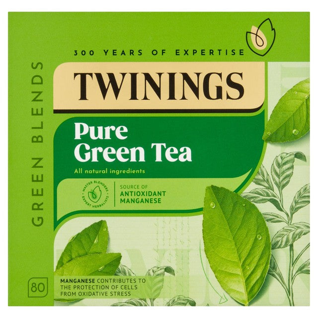 Twinings green tea bags 80 per pack (British brand)