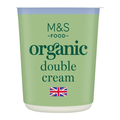 M&S Organic Double Cream 300ml