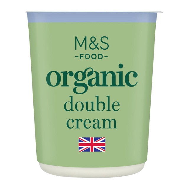 M&S Organic Double Cream 300ml, imported from the UK