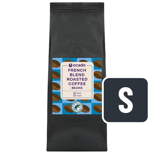 Ocado French Blend Roasted Coffee Beans 227g, imported from the UK
