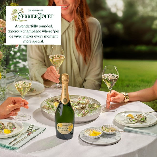 Perrier Jouet Grand Brut NV Champagne 75cl, imported from the UK