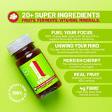 One Living brain health shot cherry apple 100ml, imported from the UK