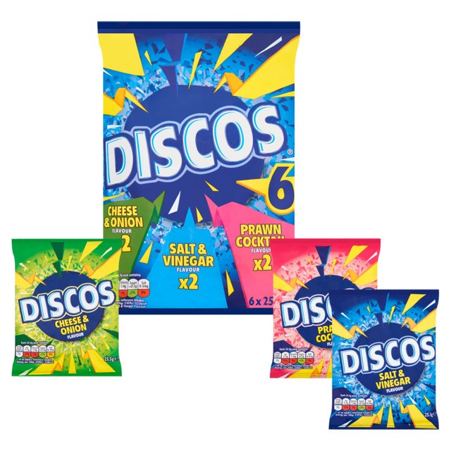 Discos Variety Multipack Crisps 6 x 25.5g - British product