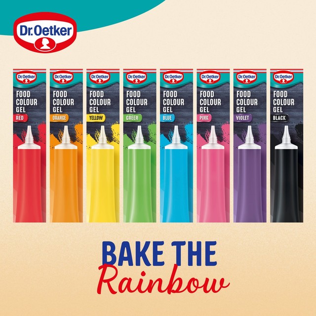 Dr Oetker yellow food colour gel 15g (British brand)