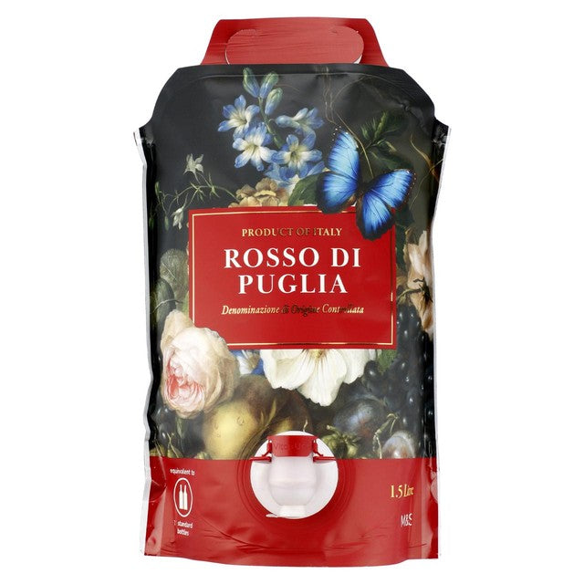 M&S Puglia Rosso red wine 1.5L, imported from the UK
