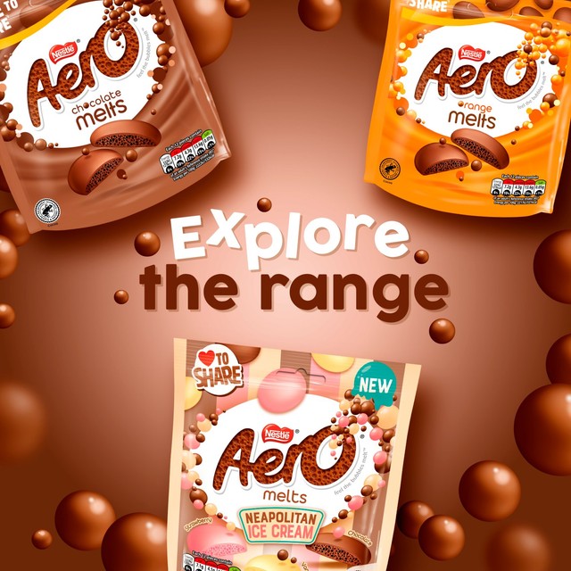 Aero orange milk chocolate pieces 92g - British product