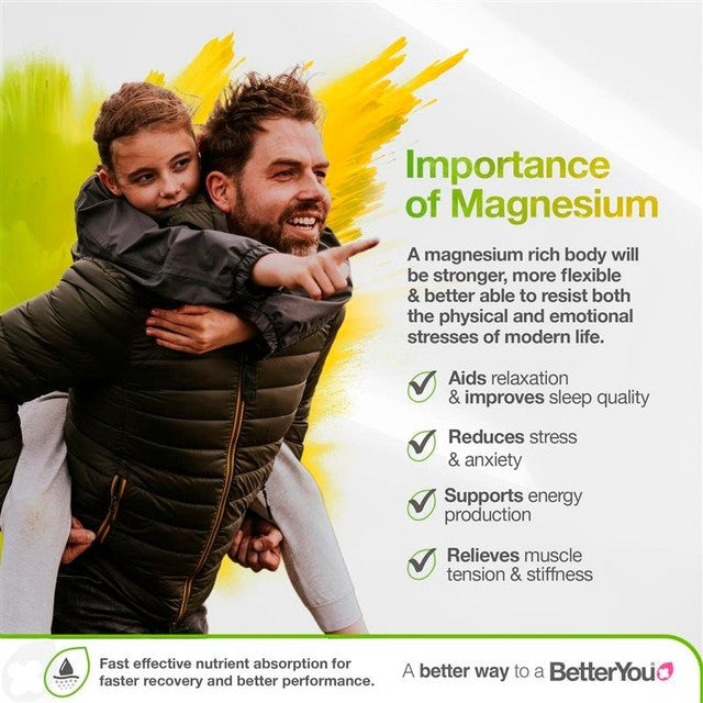 BetterYou magnesium powder Lemon & Lime 30 servings - British product