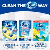 Bloo lemon toilet cistern cleaner blocks 2 x 50g - British product
