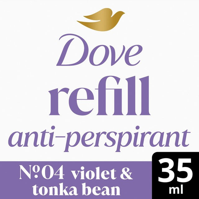 Dove Violet & Tonka antiperspirant refill, imported from the UK