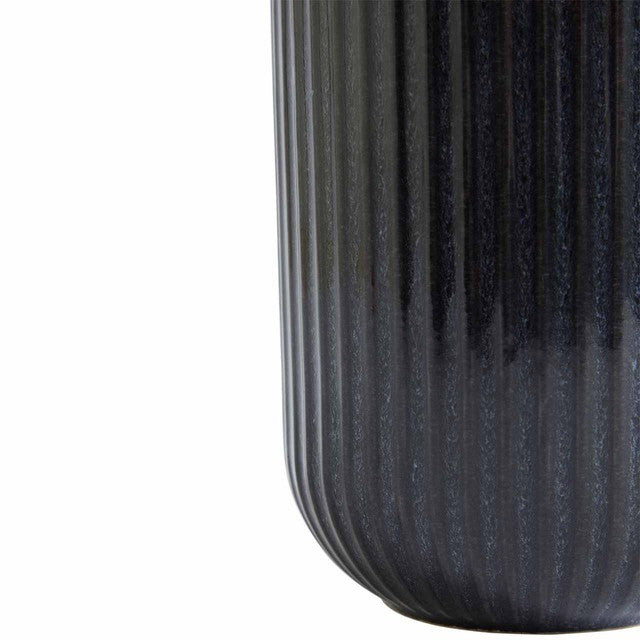 M&S medium ribbed storage jar charcoal, imported from the UK