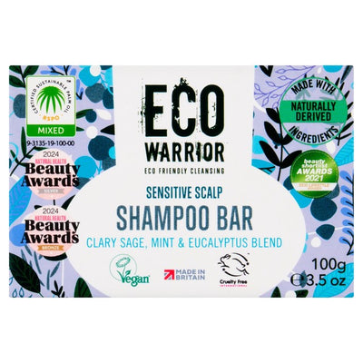 M&S Little Soap Company Eco Warrior Sensitive Scalp Shampoo Bar 100g- Buy online at McGrocer