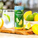 Volvic lemon and lime sparkling sugar free flavoured water 4 x 330ml cans (British brand)