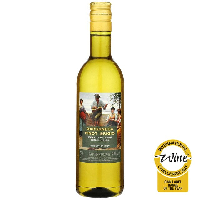 M&S Garganega Pinot Grigio white wine 250ml, imported from the UK