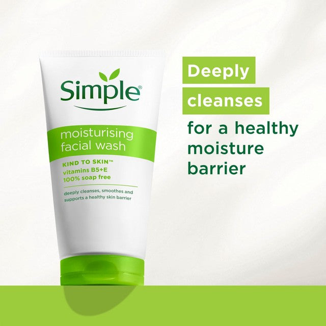 Simple moisturising facial wash 150ml (British brand)
