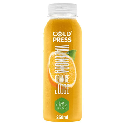 Kaltgepresster Valencia-Orangensaft plus Vitamine Kaltgepresster Orangensaft 250ml