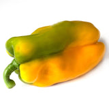 Natoora large yellow and green pepper, imported from the UK