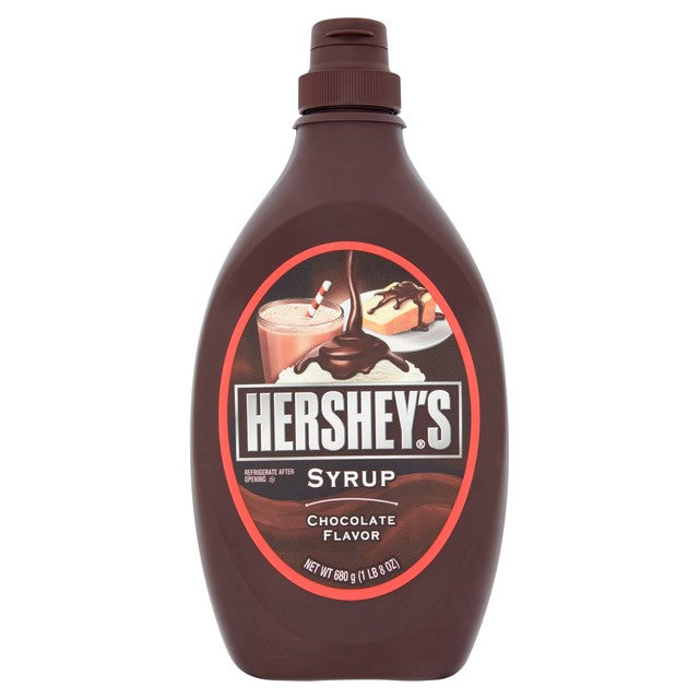 Hershey's chocolate syrup squeezy bottle 680g, UK version