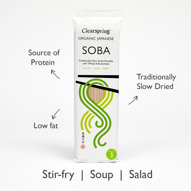 Clearspring Organic Japanese Soba Noodles 200g - British product