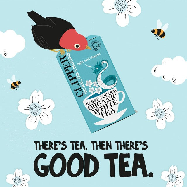 Clipper white tea bags 40 pack - British product