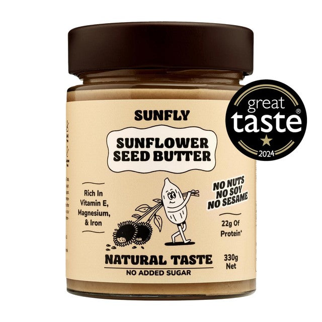 SUNFLY Sunflower Seed Butter Natural Taste 330g (British brand)