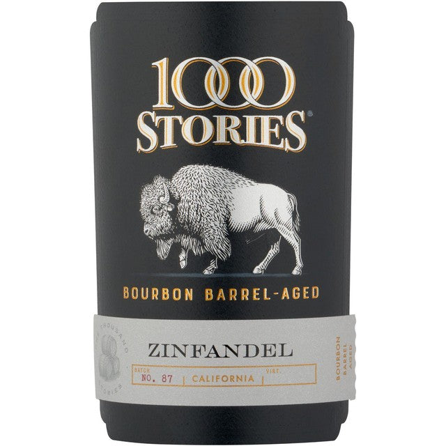 1000 Stories bourbon barrel-aged Zinfandel wine bottle (British brand)